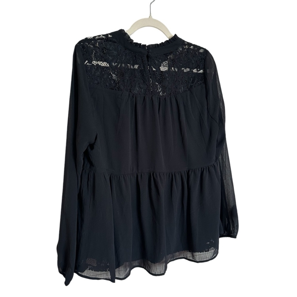 Torrid Lace with Chiffon Overlay Blouse NWT - Picture 11 of 12